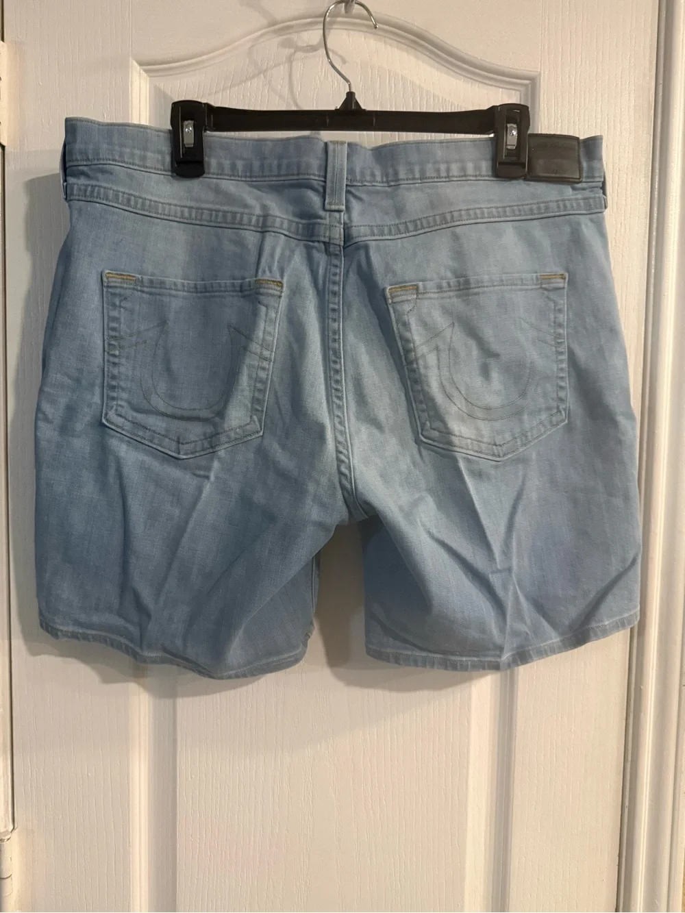 True Religion Women’s Light Blue Denim Jean Shorts - Casual Summer Staple